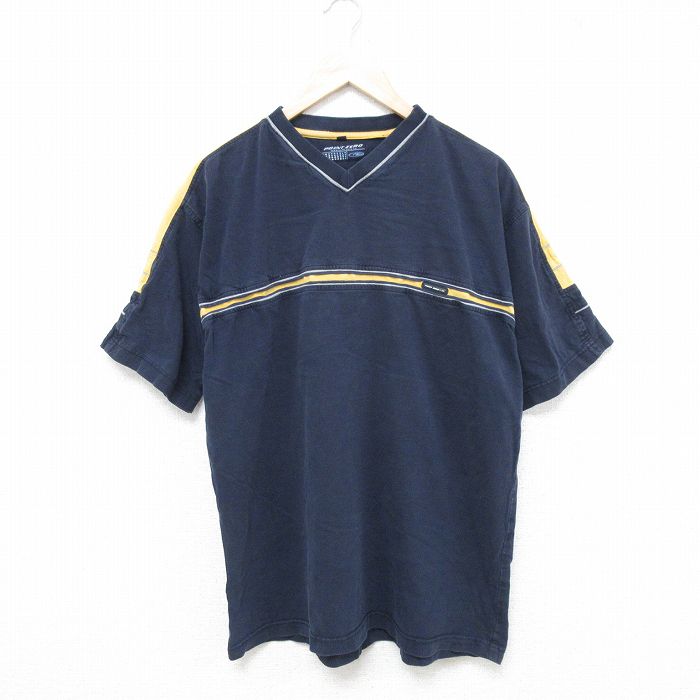 POINT ZERO 半袖Tシャツ ネイビー XL | 古着