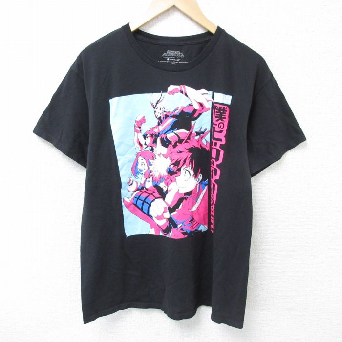 半袖Tシャツ 僕のヒーローアカデミア ブラック L | 古着