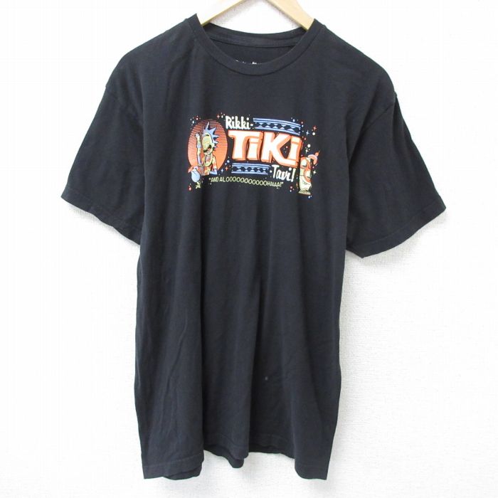リックアンドモーティ 半袖Tシャツ ブラック XL | 古着