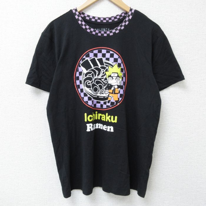 半袖Tシャツ ナルト疾風伝 ブラック L | 古着