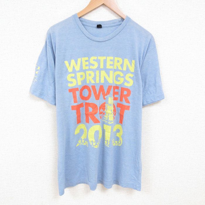 TULTEX 半袖Tシャツ 企業広告 ネイビー XL | 古着