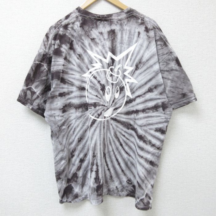 XL★古着 THE HUNDREDS 半袖 Tシャツ メンズ 大きいサイズ コットン クルーネック グレー他 タイダイ 25jun09 中古