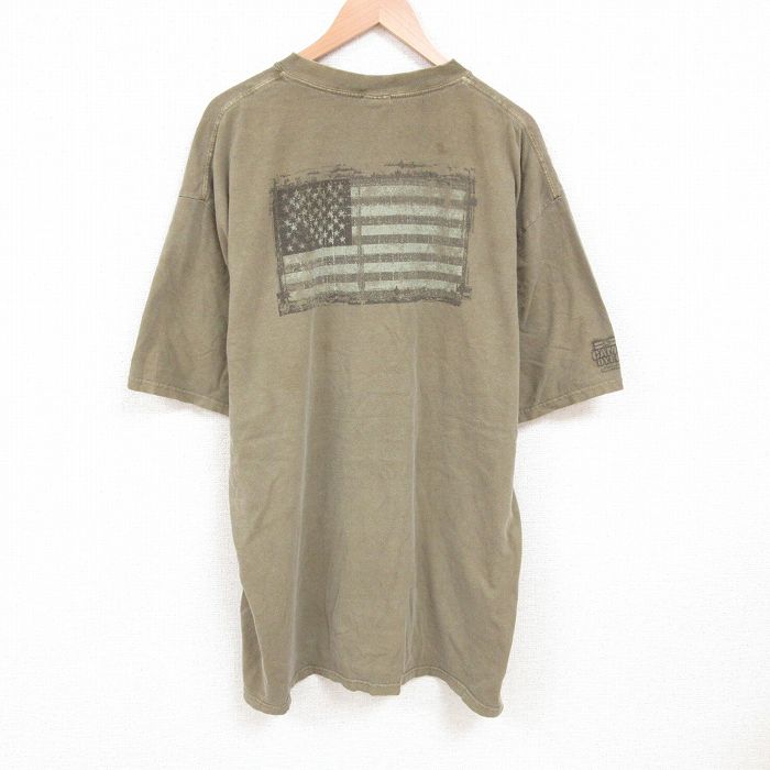 半袖Tシャツ 星条旗 ベージュ XL | 古着