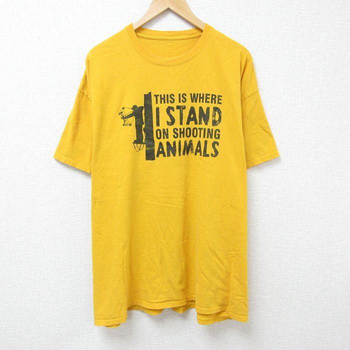 【50%OFF】半袖Tシャツ シューティング イエロー XL | 古着