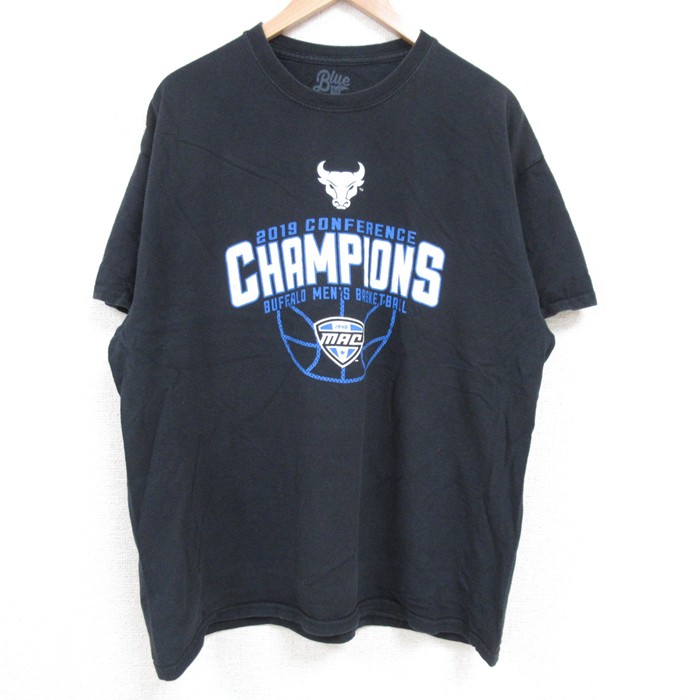 XL★古着 半袖 Tシャツ メンズ バスケットボール コットン クルーネック 黒 ブラック 25jun18 中古