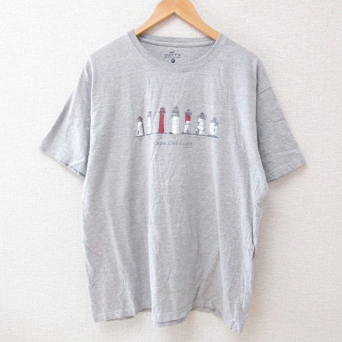 半袖Tシャツ 灯台 グレー XL | 古着