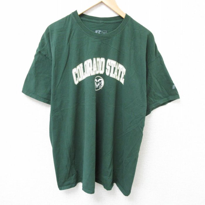 【50%OFF】ラッセル 半袖Tシャツ コロラド グリーン XL | 古着