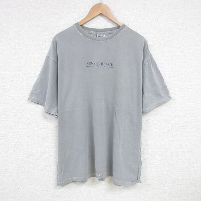 サンセットビーチ 半袖Tシャツ グレー XL | 古着