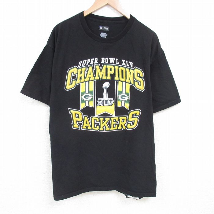 NFL グリーンベイペッカーズ 半袖Tシャツ アメフト ブラック XL | 古着