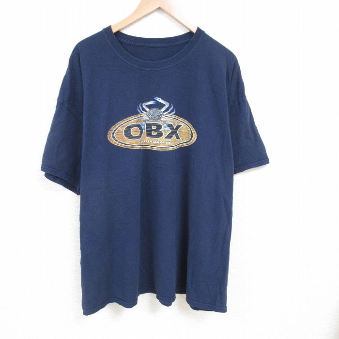 OBX 半袖Tシャツ ネイビー XL | 古着