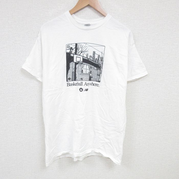 バスケットボール 半袖Tシャツ ホワイト XL | 古着