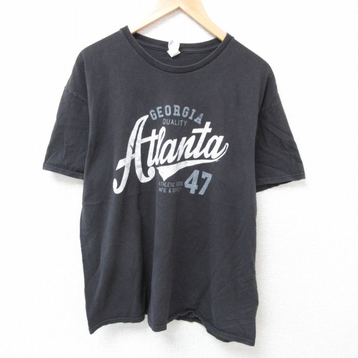 アトランタ 半袖Tシャツ ブラック XL | 古着