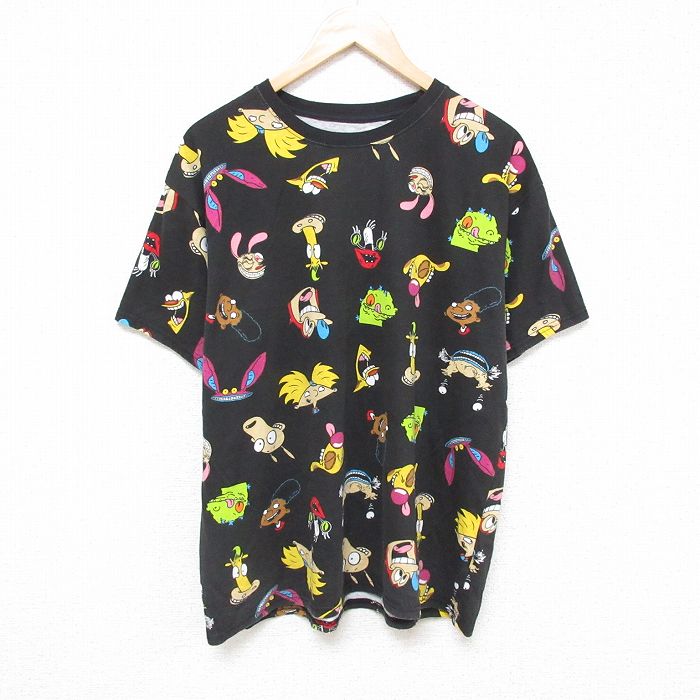 【50%OFF】ニコロデオン 半袖Tシャツ ラグラック ブラック XL | 古着