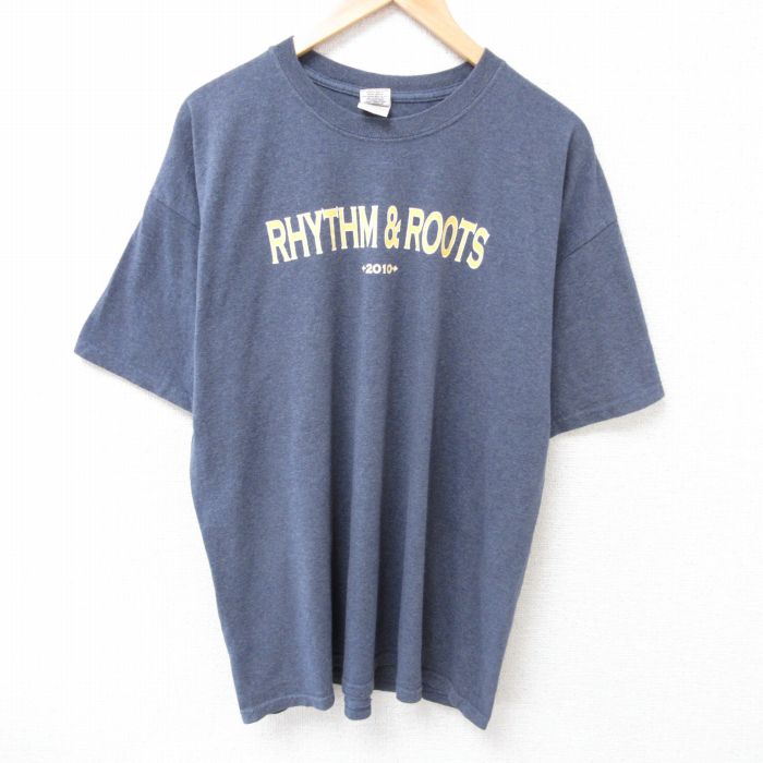 リズム 半袖Tシャツ 霜降り グレー XL | 古着