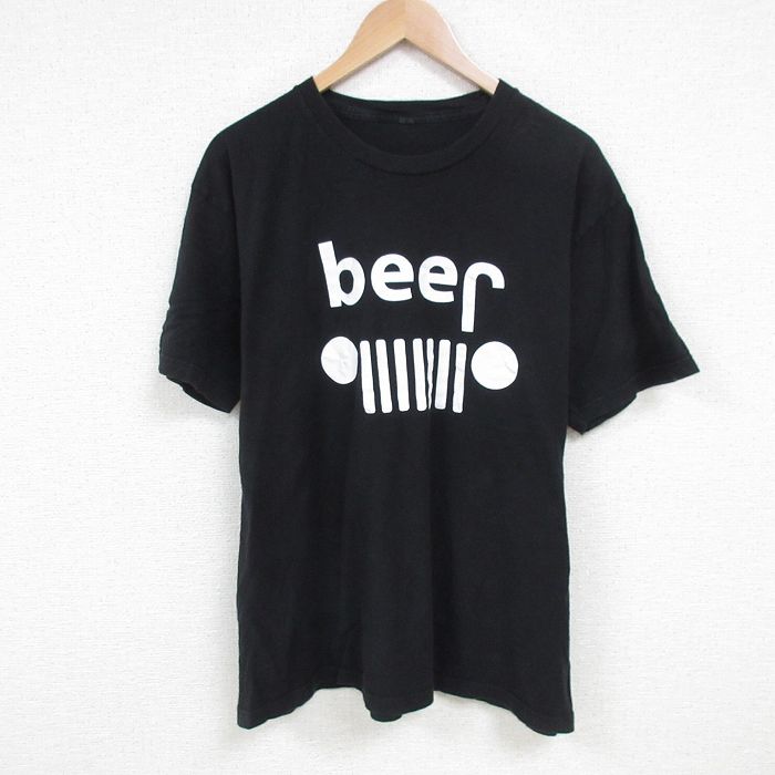 半袖Tシャツ beer ブラック XL | 古着