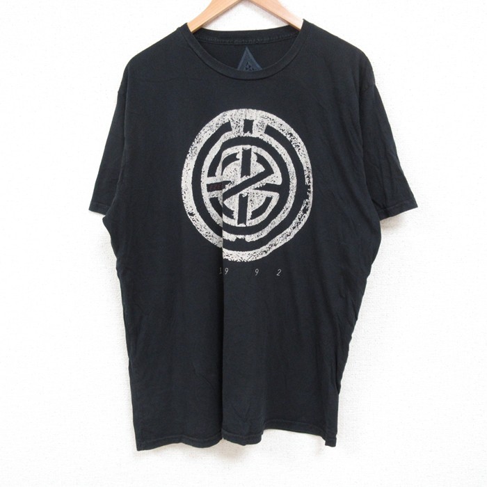 L★古着 半袖 Tシャツ メンズ 1992 クルーネック 黒 ブラック 25jul14 中古