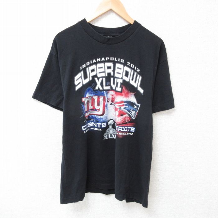 NFL ニューヨークジャイアンツ 半袖Tシャツ アメフト ブラック L | 古着