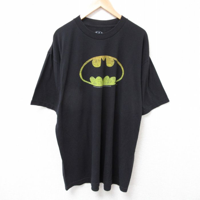 DCコミックス バットマン 半袖Tシャツ ロング丈 ブラック XL | 古着