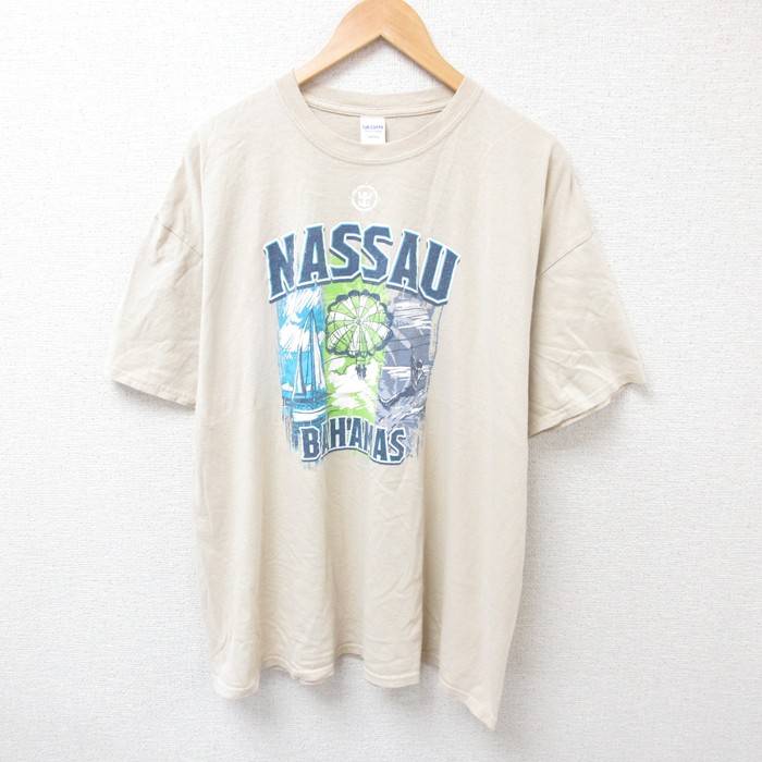 バハマ 半袖Tシャツ カーキ XL | 古着