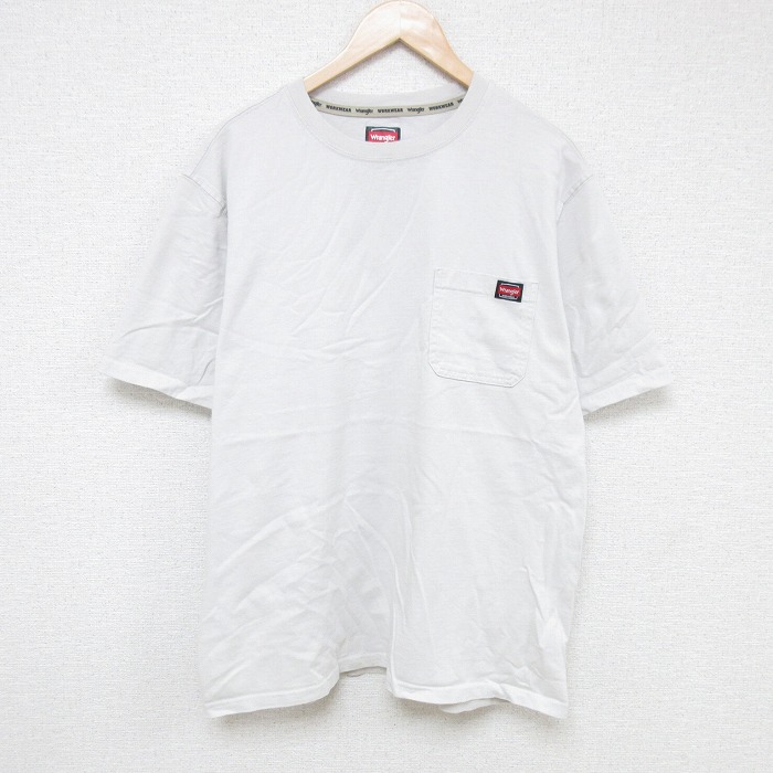 【50%OFF】ラングラー 半袖Tシャツ 胸ポケット ベージュ XL | 古着