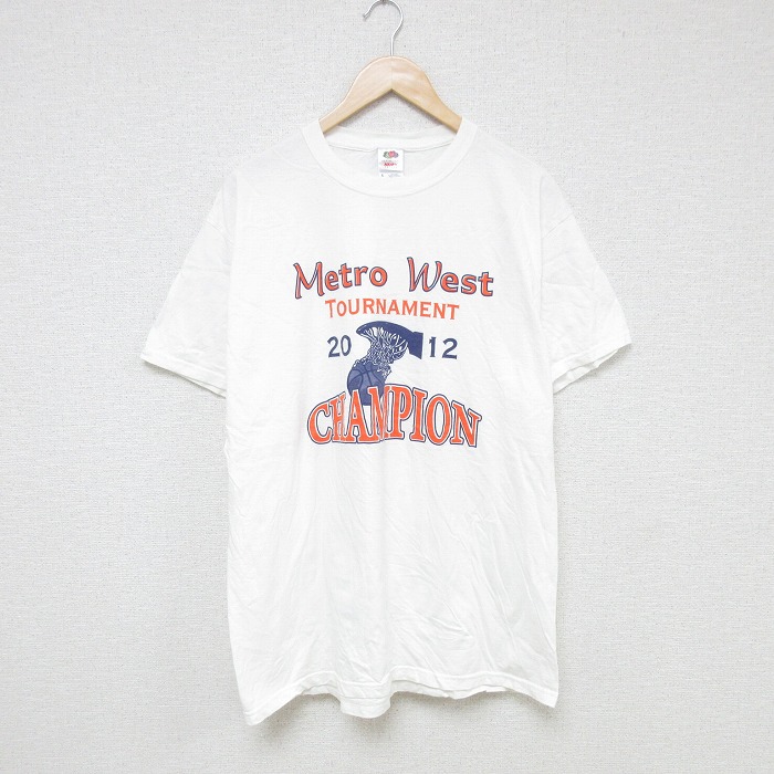 フルーツオブザルーム 半袖Tシャツ バスケットボール ホワイト L | 古着