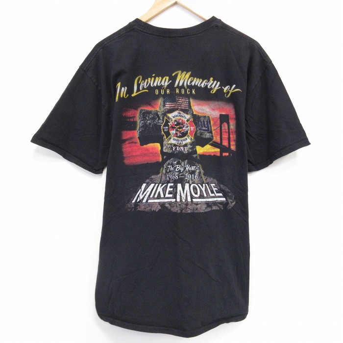 半袖Tシャツ 消防隊 ブラック XL | 古着