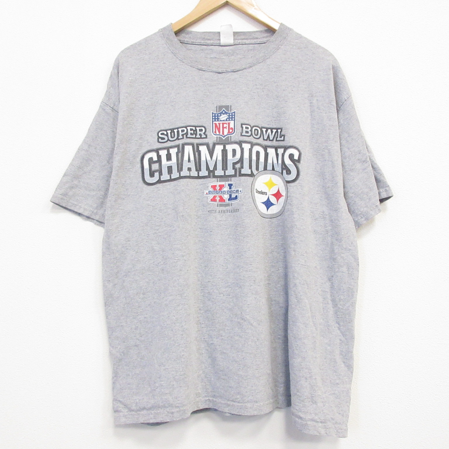 NFL ピッツバーグスティーラーズ 半袖Tシャツ グレー XL | 古着