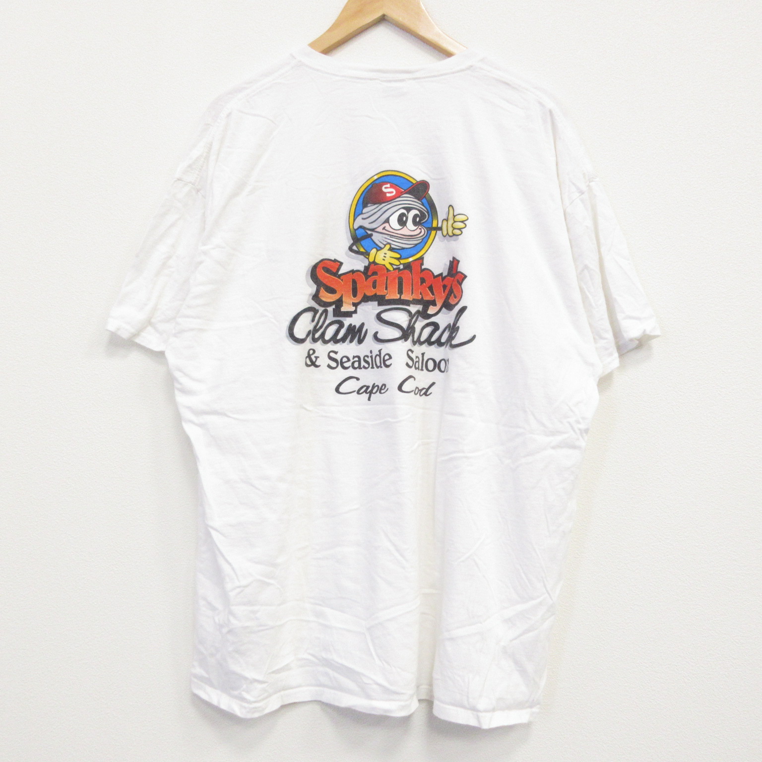 XL★古着 フルーツオブザルーム 半袖 Tシャツ メンズ ケープコッド 大きいサイズ コットン クルーネック 白 ホワイト 25jul19 中古