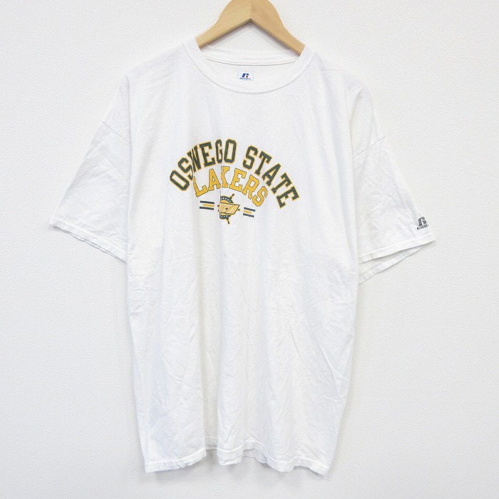 ラッセル 半袖Tシャツ OSWEGO ホワイト XL | 古着