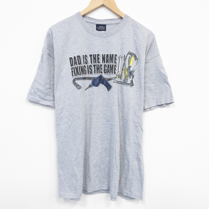 半袖Tシャツ 工具 グレー XL | 古着