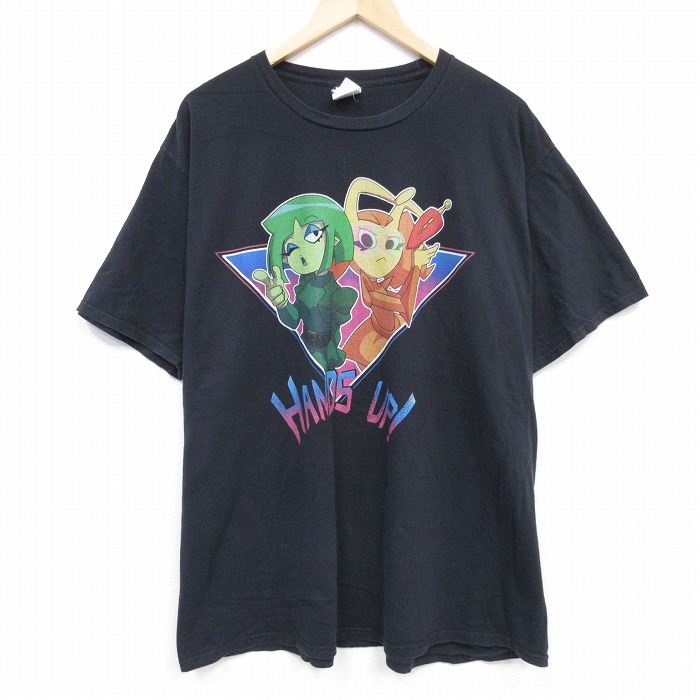 HANDS UP 半袖Tシャツ ブラック XL | 古着