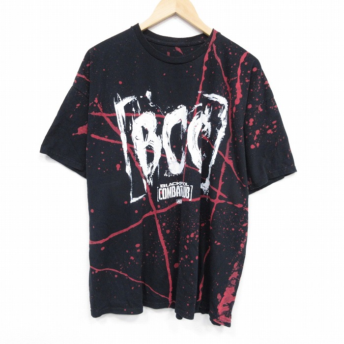 XL★古着 半袖 Tシャツ メンズ プロレス デスライダーズ 大きいサイズ クルーネック 黒 ブラック 25jul28 中古