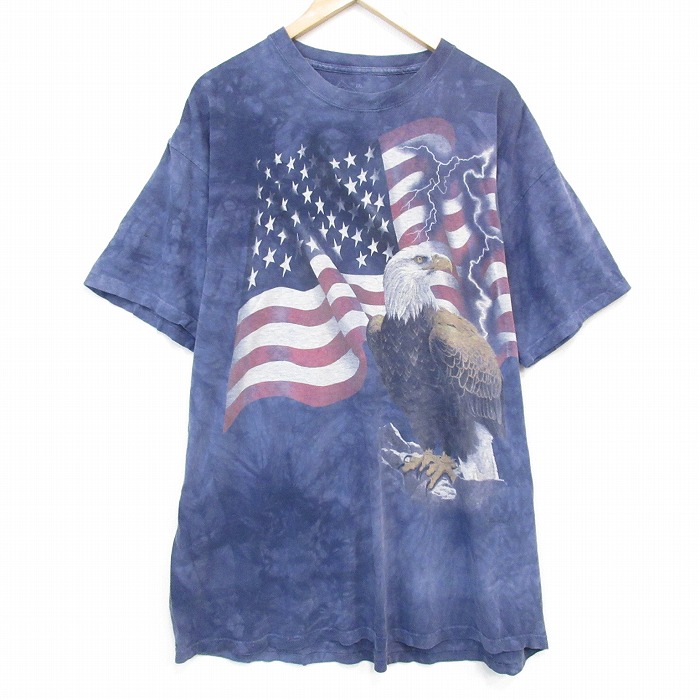 半袖Tシャツ ダイダイ ネイビー XL | 古着