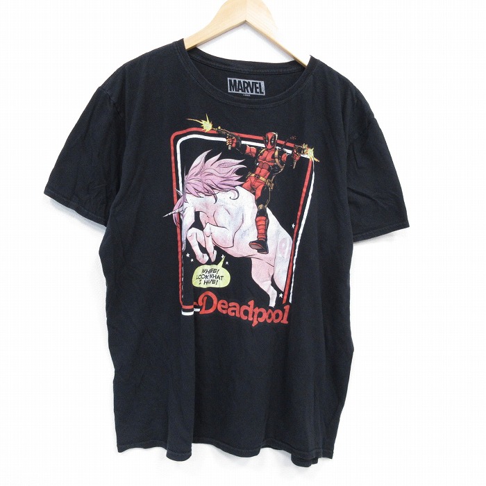 半袖Tシャツ デッドプール ブラック XL | 古着