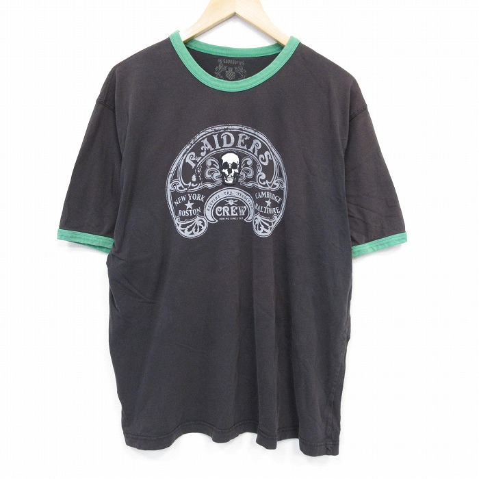 半袖Tシャツ スカル グレー XL | 古着