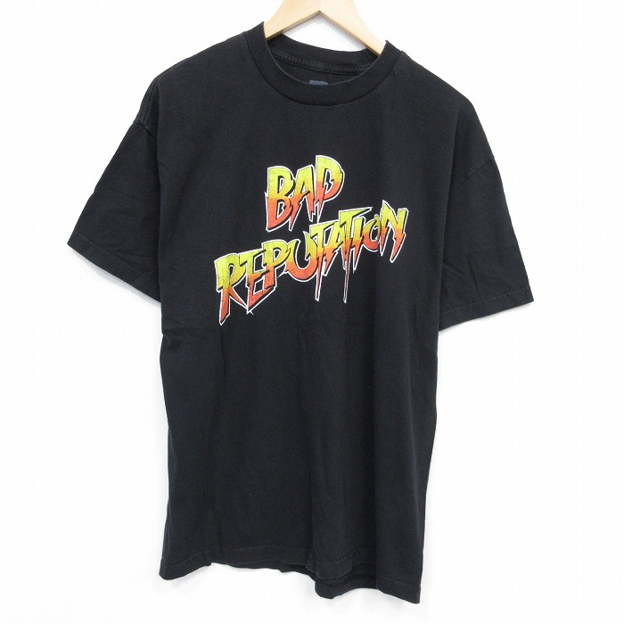 XL★古着 半袖 Tシャツ メンズ ワールドプロレスリング ロンダラウジーコットン クルーネック 黒 ブラック 25jul29 中古