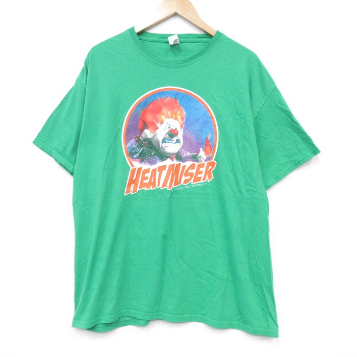 フルーツオブザルーム 半袖Tシャツ THE YEAR WITHOUT A SANTA CLAUS グリーン XL | 古着