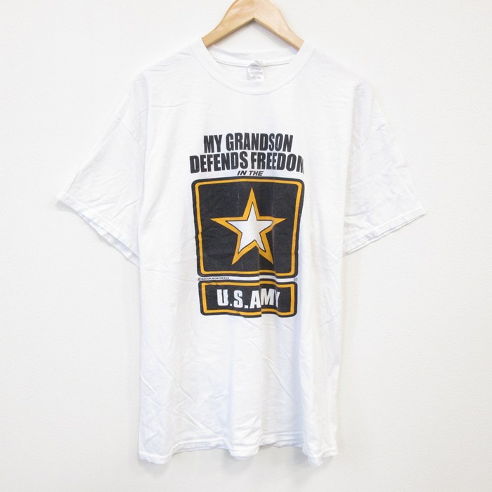 USアーミー 半袖Tシャツ ミリタリー ホワイト XL | 古着
