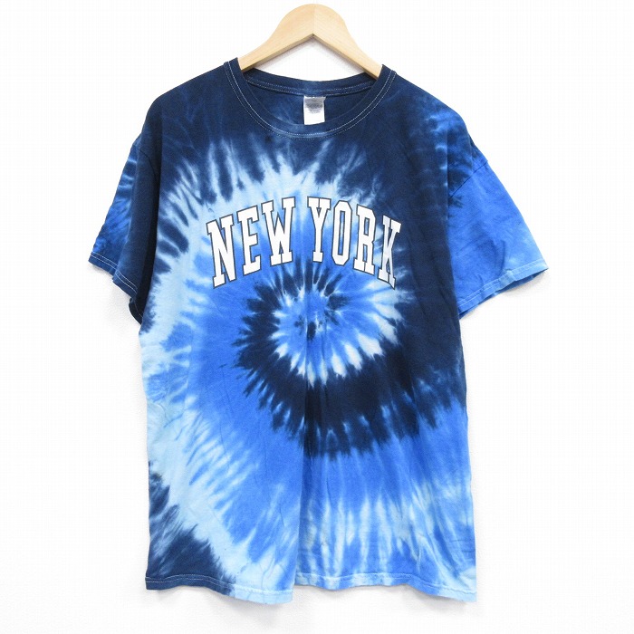 半袖Tシャツ ニューヨーク ブルータイダイ XL | 古着