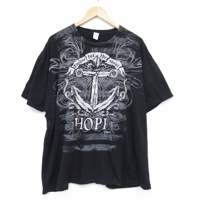 【50%OFF】半袖Tシャツ イカリ ブラック XL | 古着