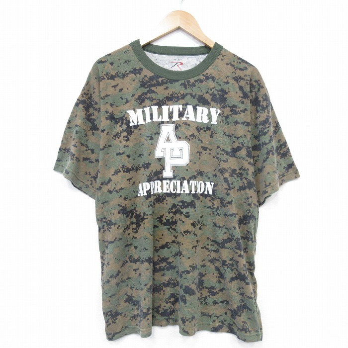 【50%OFF】ロスコ 半袖Tシャツ ミリタリー グリーン XL | 古着