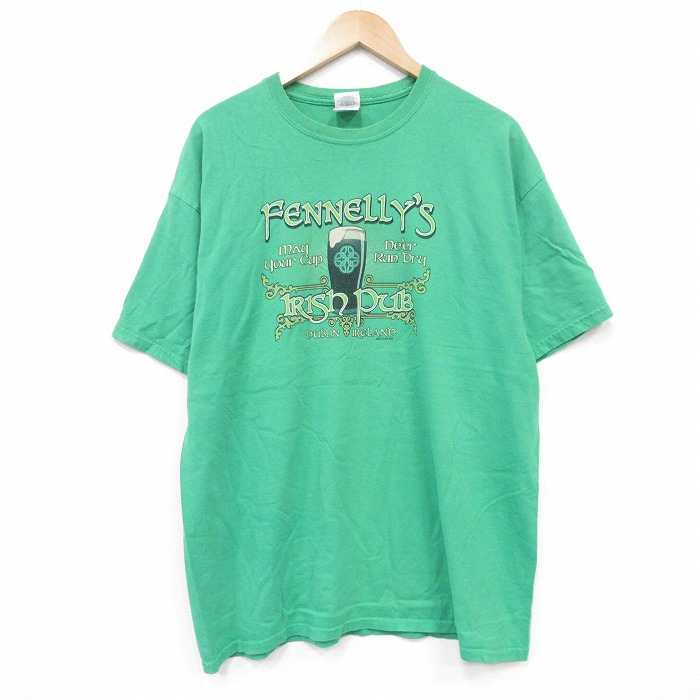 半袖Tシャツ アイリッシュパブ グリーン XL | 古着