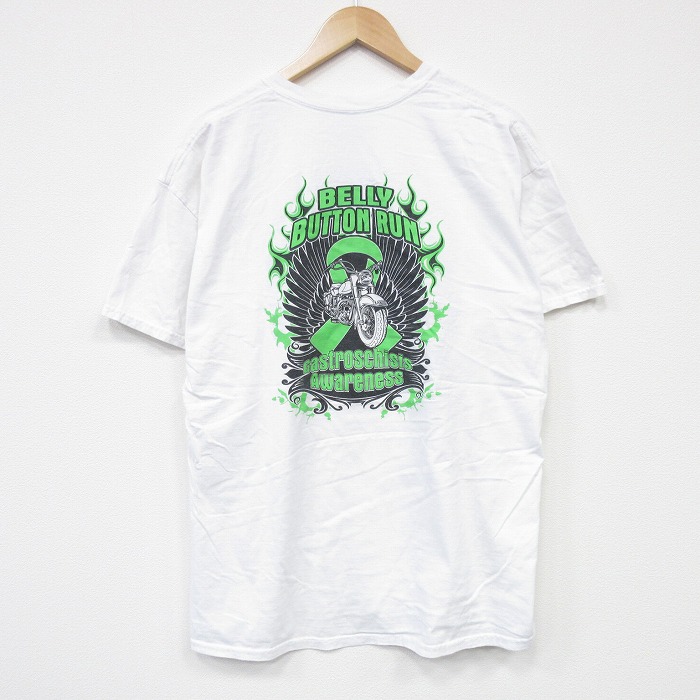 半袖Tシャツ バイク ホワイト XL | 古着