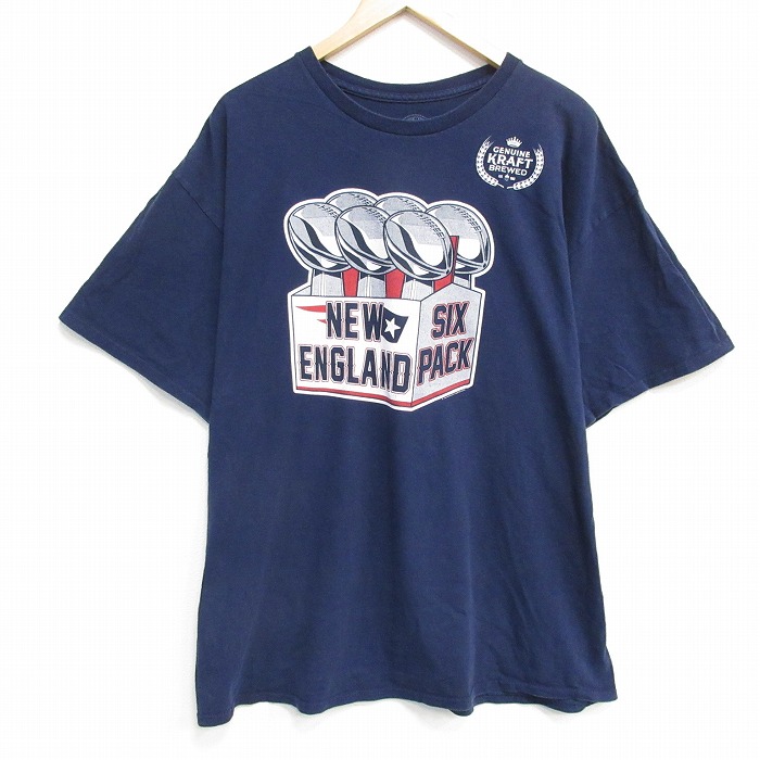 ニューイングランド 半袖Tシャツ ネイビー XL | 古着