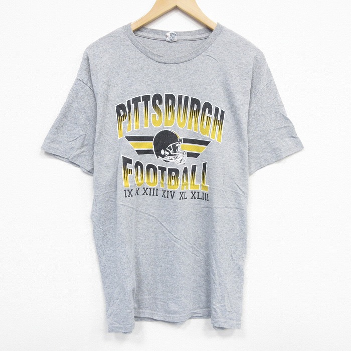 NFL ピッツバーグスティーラーズ 半袖Tシャツ グレー XL | 古着