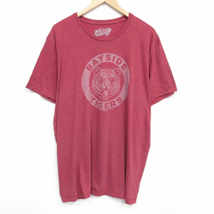 XL★古着 オールドネイビー 半袖 Tシャツ メンズ 大きいサイズ クルーネック 赤 レッド 霜降り 25aug18 中古