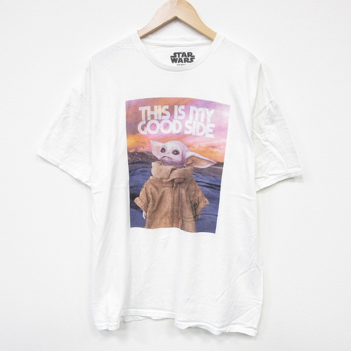 スターウォーズ 半袖Tシャツ グローグー ホワイト XL | 古着