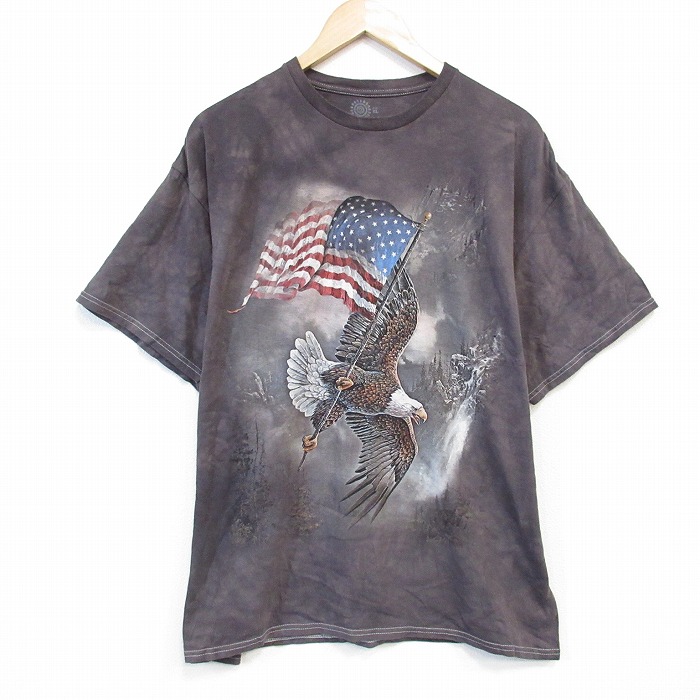 THE MOUNTAIN 半袖Tシャツ 鳥 ブラウン XL | 古着