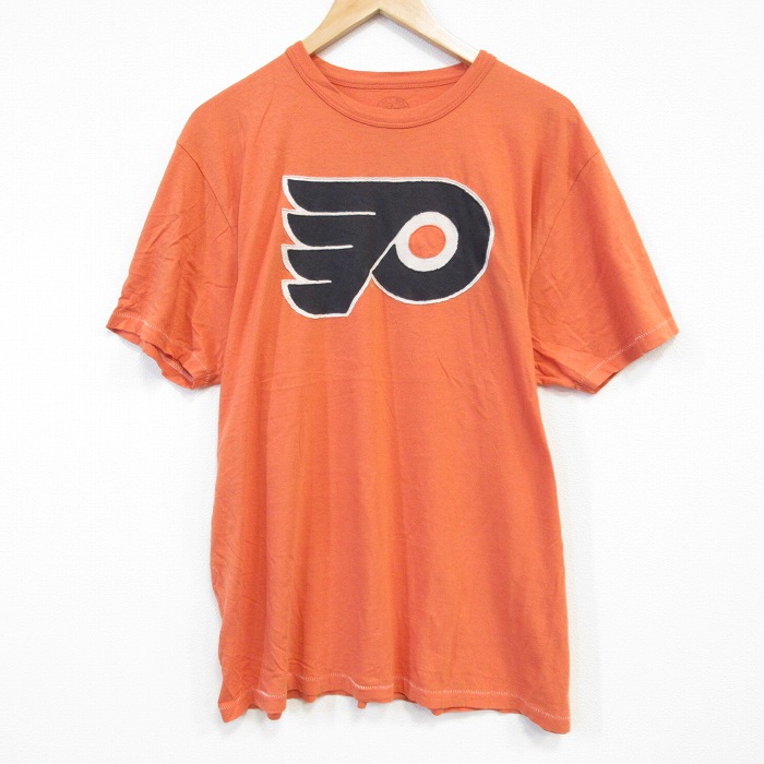 NHL フィラデルフィアフライヤーズ 半袖Tシャツ アイスホッケー オレンジ XL | 古着