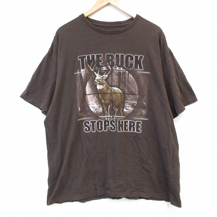 【50%OFF】半袖Tシャツ シカ ブラウン XL | 古着